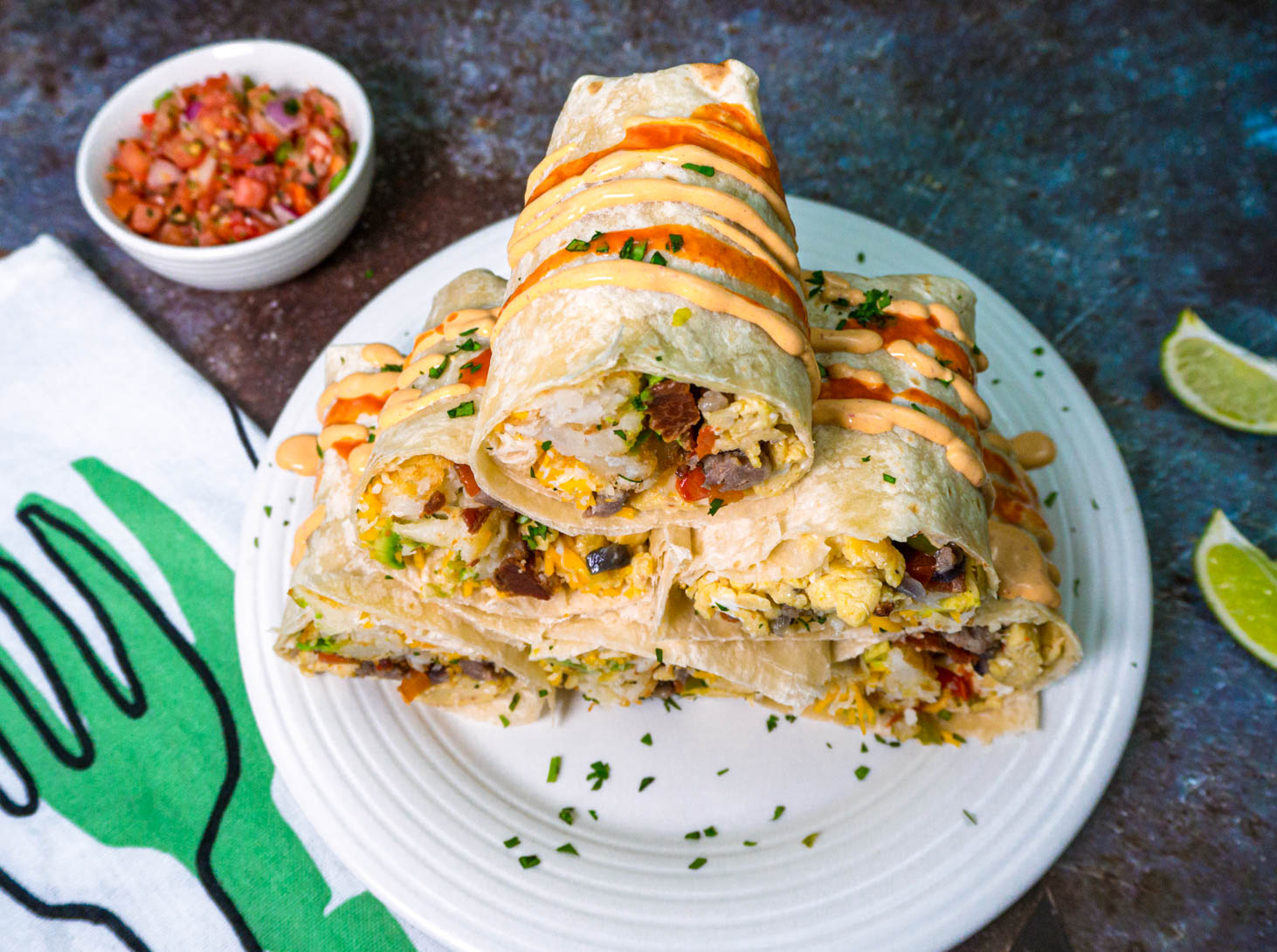Ultimate Fully Loaded Breakfast Burritos